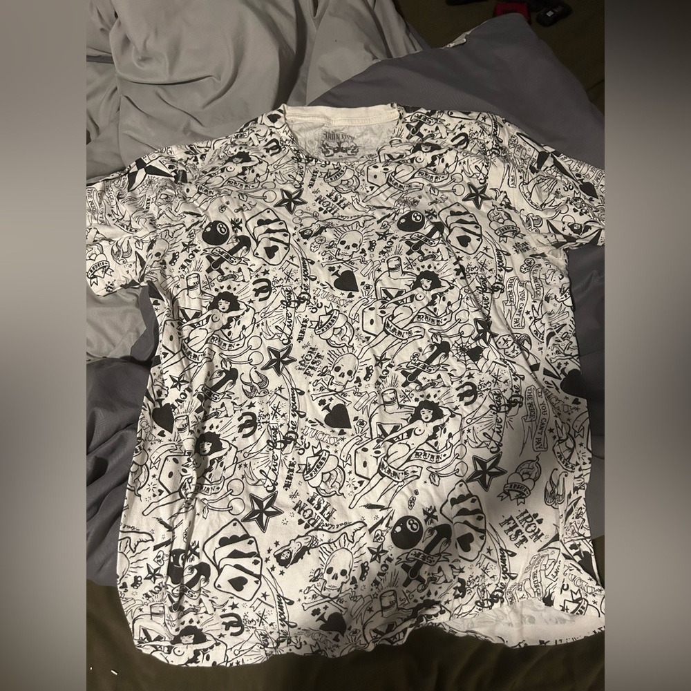 Iron fist white shirt